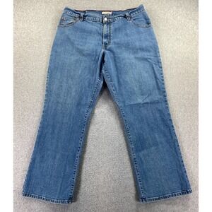 Levis 550 Relaxed Fit Bootcut Jeans Women's Size 14S Blue Med Wash Stretch 34x29